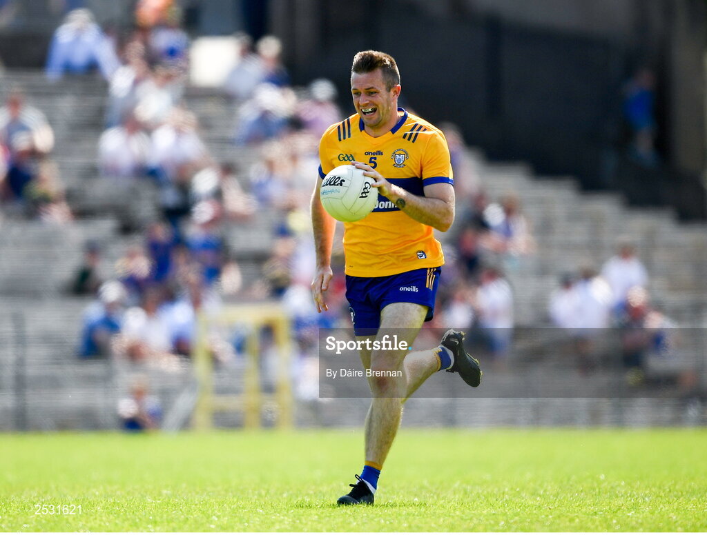 4 June 2023; Ciaran Russell of Clare during the GAA Football All-Ireland Senior Championship Round 2 match between Monaghan and Clare at St Tiernach's Park in Clones, Monaghan. Photo by Daire Brennan/Sportsfile