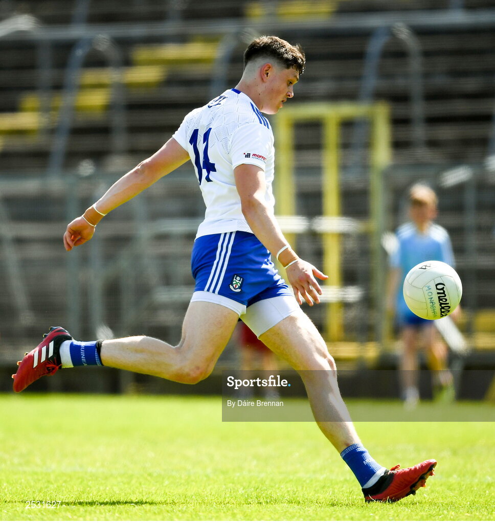 4 June 2023; Gary Mohan of Monaghan during the GAA Football All-Ireland Senior Championship Round 2 match between Monaghan and Clare at St Tiernach's Park in Clones, Monaghan. Photo by Daire Brennan/Sportsfile