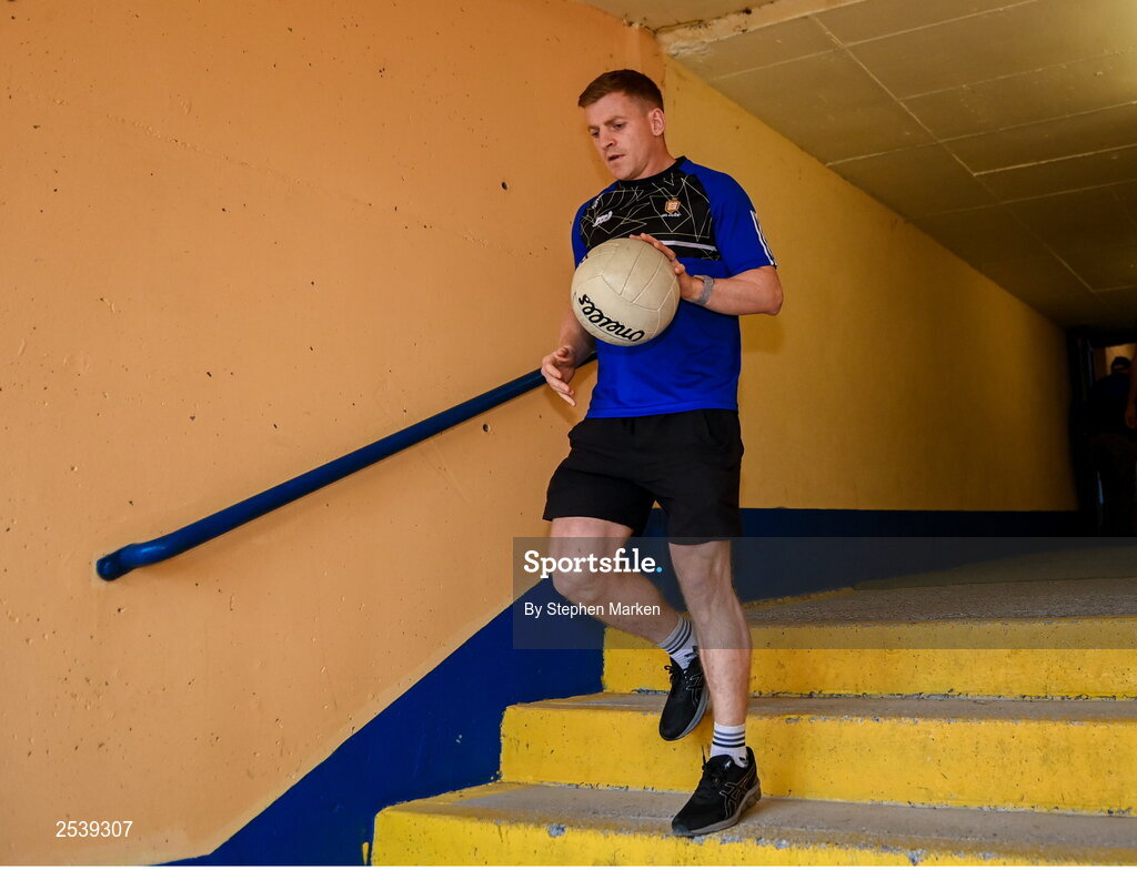 17 June 2023; Pádraic Collins of Clare before the GAA Football All-Ireland Senior Championship Round 3 match between Derry and Clare at Glennon Brothers Pearse Park in Longford. Photo by Stephen Marken/Sportsfile