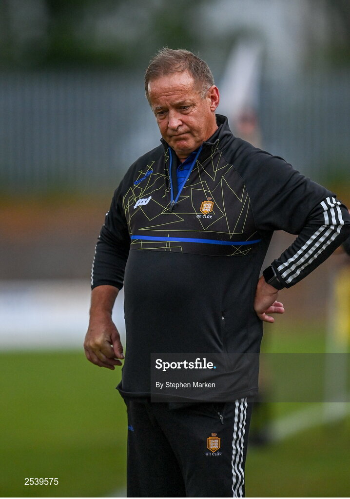 17 June 2023; Clare manager Colm Collins during the GAA Football All-Ireland Senior Championship Round 3 match between Derry and Clare at Glennon Brothers Pearse Park in Longford. Photo by Stephen Marken/Sportsfile