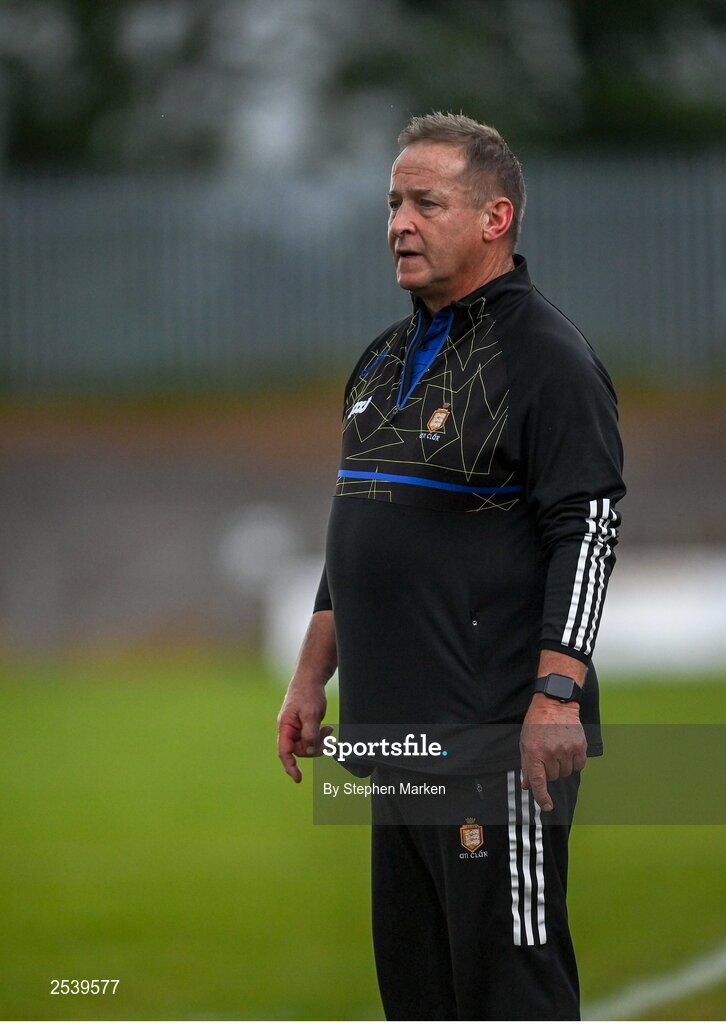 17 June 2023; Clare manager Colm Collins during the GAA Football All-Ireland Senior Championship Round 3 match between Derry and Clare at Glennon Brothers Pearse Park in Longford. Photo by Stephen Marken/Sportsfile