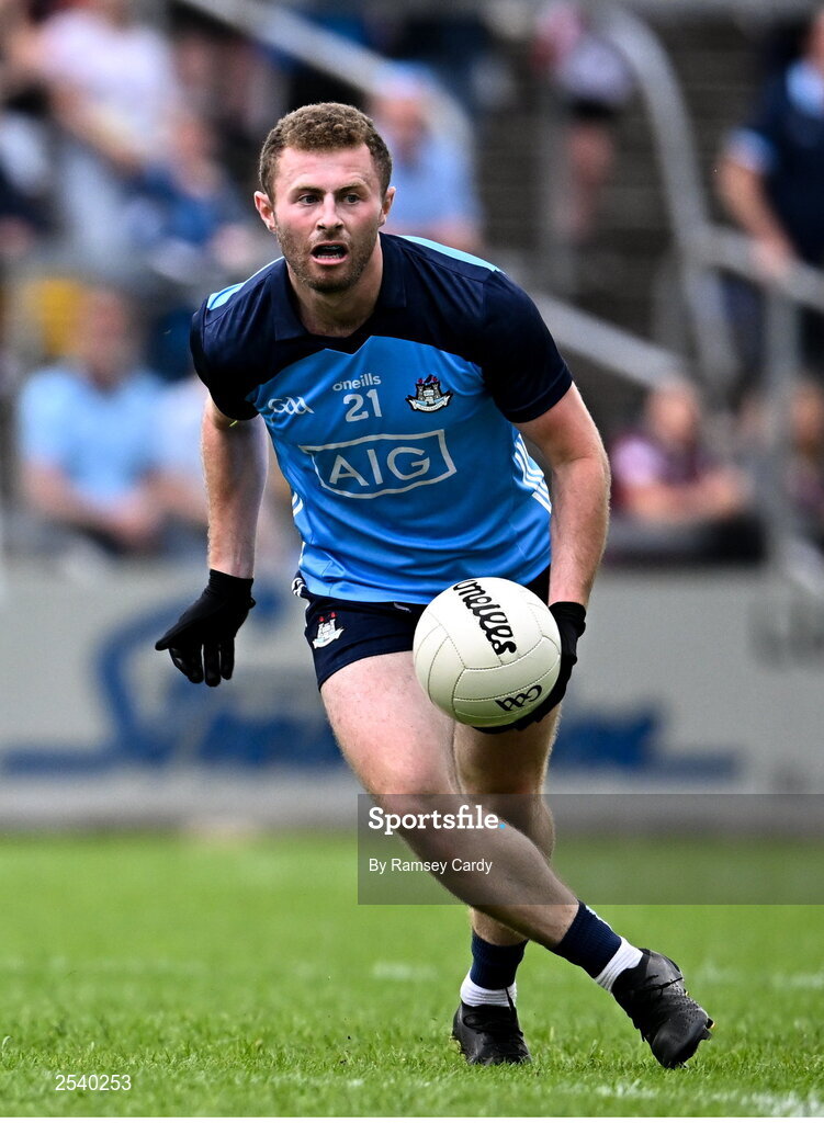 18 June 2023; Jack McCaffrey of Dublin during the GAA Football All-Ireland Senior Championship Round 3 match between Dublin and Sligo at Kingspan Breffni in Cavan. Photo by Ramsey Cardy/Sportsfile