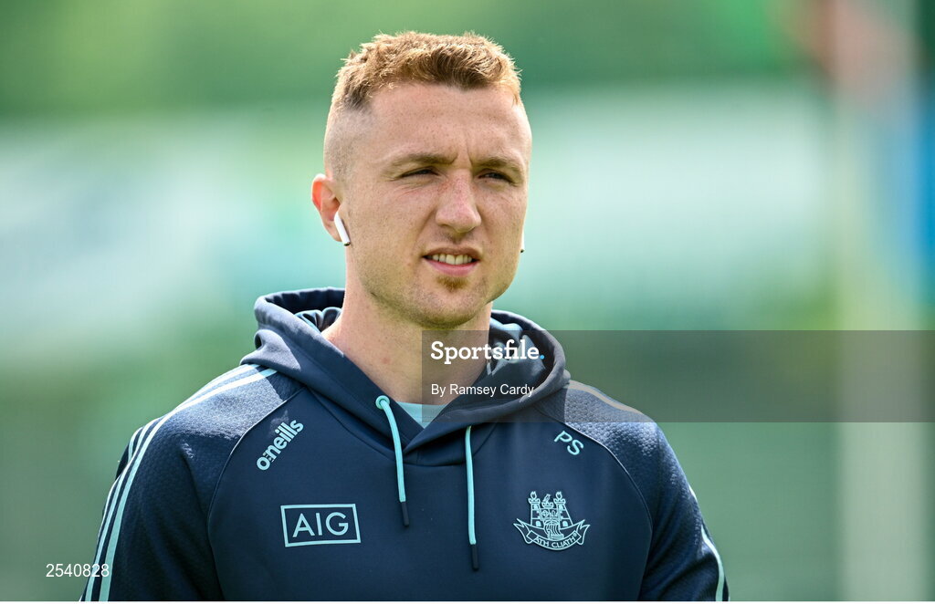 18 June 2023; Paddy Small of Dublin before the GAA Football All-Ireland Senior Championship Round 3 match between Dublin and Sligo at Kingspan Breffni in Cavan. Photo by Ramsey Cardy/Sportsfile