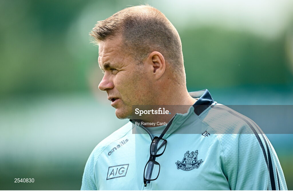 18 June 2023; Dublin manager Dessie Farrell before the GAA Football All-Ireland Senior Championship Round 3 match between Dublin and Sligo at Kingspan Breffni in Cavan. Photo by Ramsey Cardy/Sportsfile