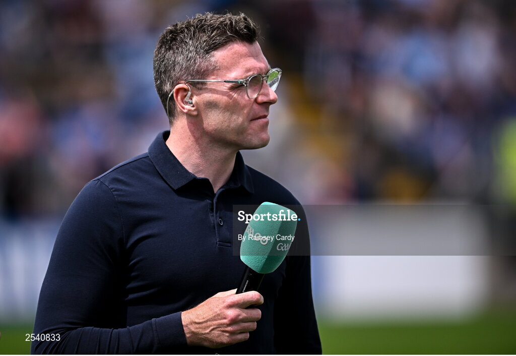 18 June 2023; GAAGO analyst Paddy Andrews before the GAA Football All-Ireland Senior Championship Round 3 match between Dublin and Sligo at Kingspan Breffni in Cavan. Photo by Ramsey Cardy/Sportsfile
