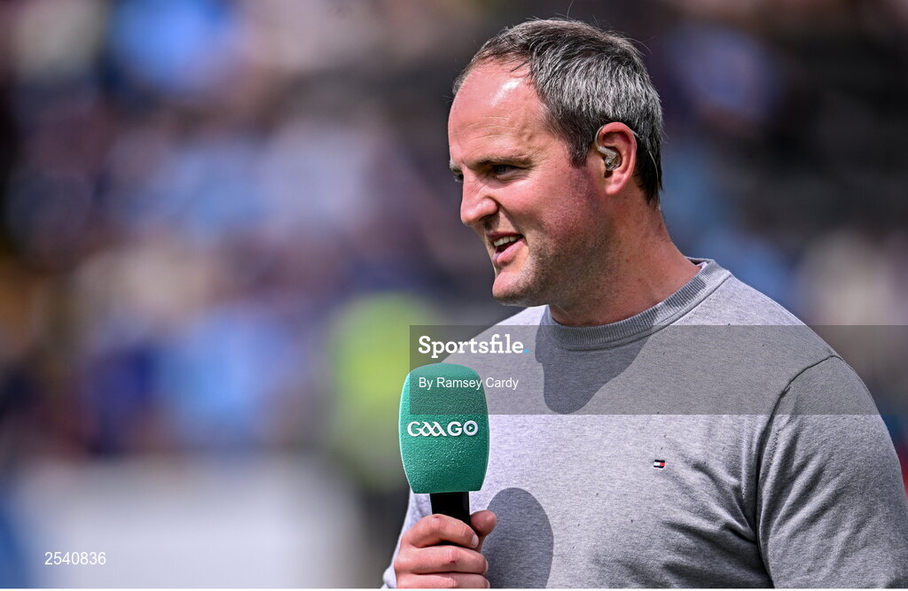 18 June 2023; GAAGO analyst Michael Murphy before the GAA Football All-Ireland Senior Championship Round 3 match between Dublin and Sligo at Kingspan Breffni in Cavan. Photo by Ramsey Cardy/Sportsfile