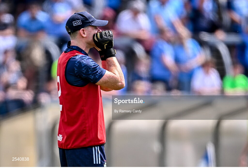 18 June 2023; Dublin goalkeeper Stephen Cluxton during the GAA Football All-Ireland Senior Championship Round 3 match between Dublin and Sligo at Kingspan Breffni in Cavan. Photo by Ramsey Cardy/Sportsfile