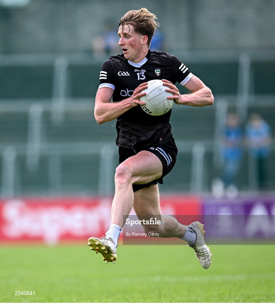 18 June 2023; Pat Spillane of Sligo during the GAA Football All-Ireland Senior Championship Round 3 match between Dublin and Sligo at Kingspan Breffni in Cavan. Photo by Ramsey Cardy/Sportsfile