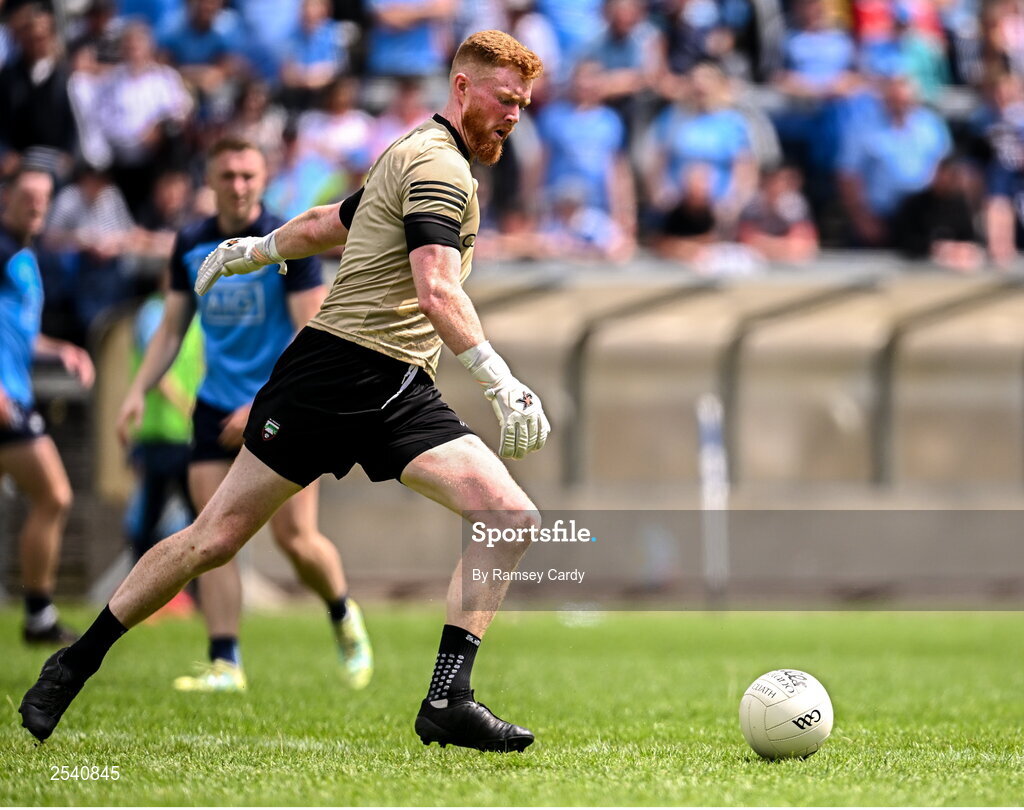 18 June 2023; Sligo goalkeeper Aidan Devaney during the GAA Football All-Ireland Senior Championship Round 3 match between Dublin and Sligo at Kingspan Breffni in Cavan. Photo by Ramsey Cardy/Sportsfile