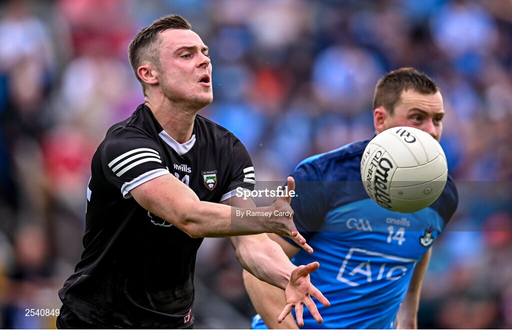 18 June 2023; Luke Nicholson of Sligo during the GAA Football All-Ireland Senior Championship Round 3 match between Dublin and Sligo at Kingspan Breffni in Cavan. Photo by Ramsey Cardy/Sportsfile