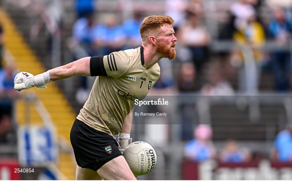 18 June 2023; Sligo goalkeeper Aidan Devaney during the GAA Football All-Ireland Senior Championship Round 3 match between Dublin and Sligo at Kingspan Breffni in Cavan. Photo by Ramsey Cardy/Sportsfile