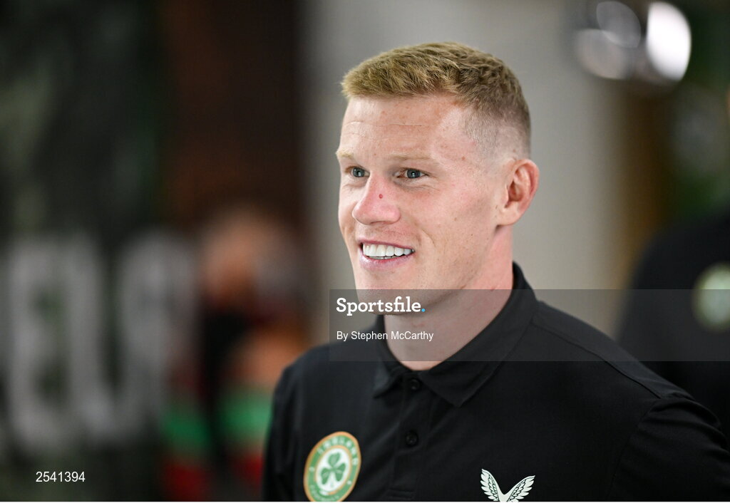 19 June 2023; James McClean of Republic of Ireland before the UEFA EURO 2024 Championship qualifying group B match between Republic of Ireland and Gibraltar at the Aviva Stadium in Dublin. Photo by Stephen McCarthy/Sportsfile