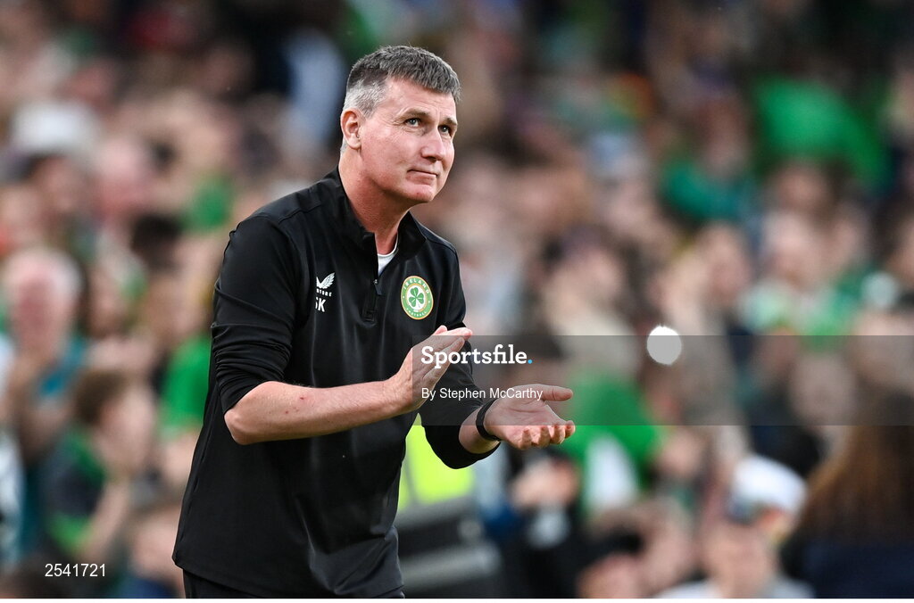 19 June 2023; Republic of Ireland manager Stephen Kenny after the UEFA EURO 2024 Championship qualifying group B match between Republic of Ireland and Gibraltar at the Aviva Stadium in Dublin. Photo by Stephen McCarthy/Sportsfile