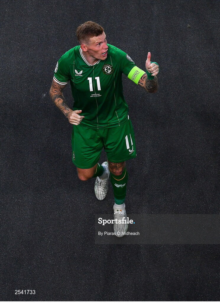 19 June 2023; James McClean of Republic of Ireland after the UEFA EURO 2024 Championship qualifying group B match between Republic of Ireland and Gibraltar at the Aviva Stadium in Dublin. Photo by Piaras Ó Mídheach/Sportsfile