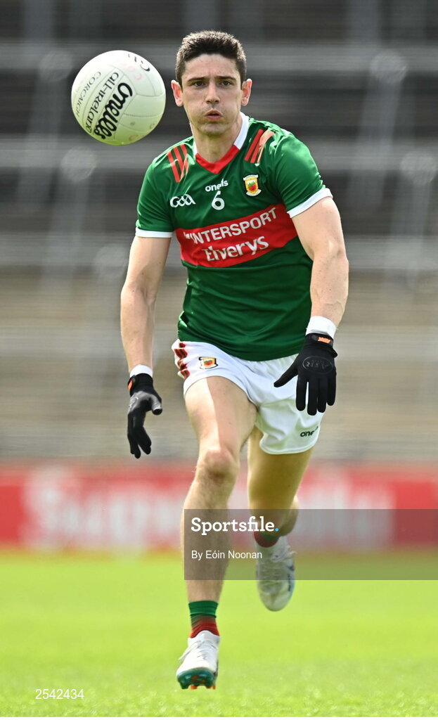 18 June 2023; Conor Loftus of Mayo during the GAA Football All-Ireland Senior Championship Round 3 match between Cork and Mayo at TUS Gaelic Grounds in Limerick. Photo by Eóin Noonan/Sportsfile