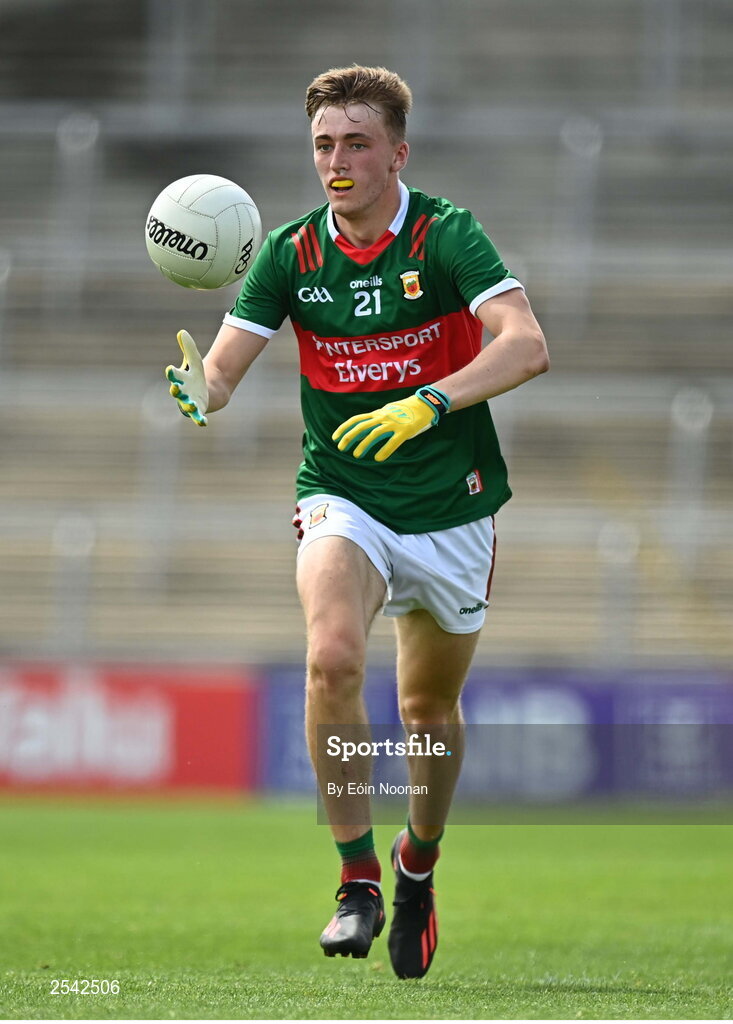 18 June 2023; Donnacha McHugh of Mayo during the GAA Football All-Ireland Senior Championship Round 3 match between Cork and Mayo at TUS Gaelic Grounds in Limerick. Photo by Eóin Noonan/Sportsfile
