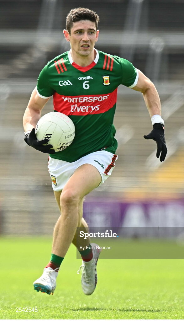 18 June 2023; Conor Loftus of Mayo during the GAA Football All-Ireland Senior Championship Round 3 match between Cork and Mayo at TUS Gaelic Grounds in Limerick. Photo by Eóin Noonan/Sportsfile
