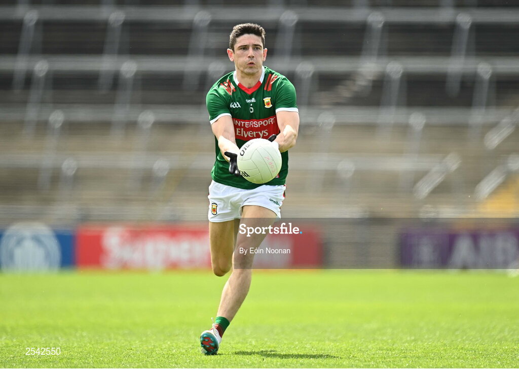 18 June 2023; Conor Loftus of Mayo during the GAA Football All-Ireland Senior Championship Round 3 match between Cork and Mayo at TUS Gaelic Grounds in Limerick. Photo by Eóin Noonan/Sportsfile