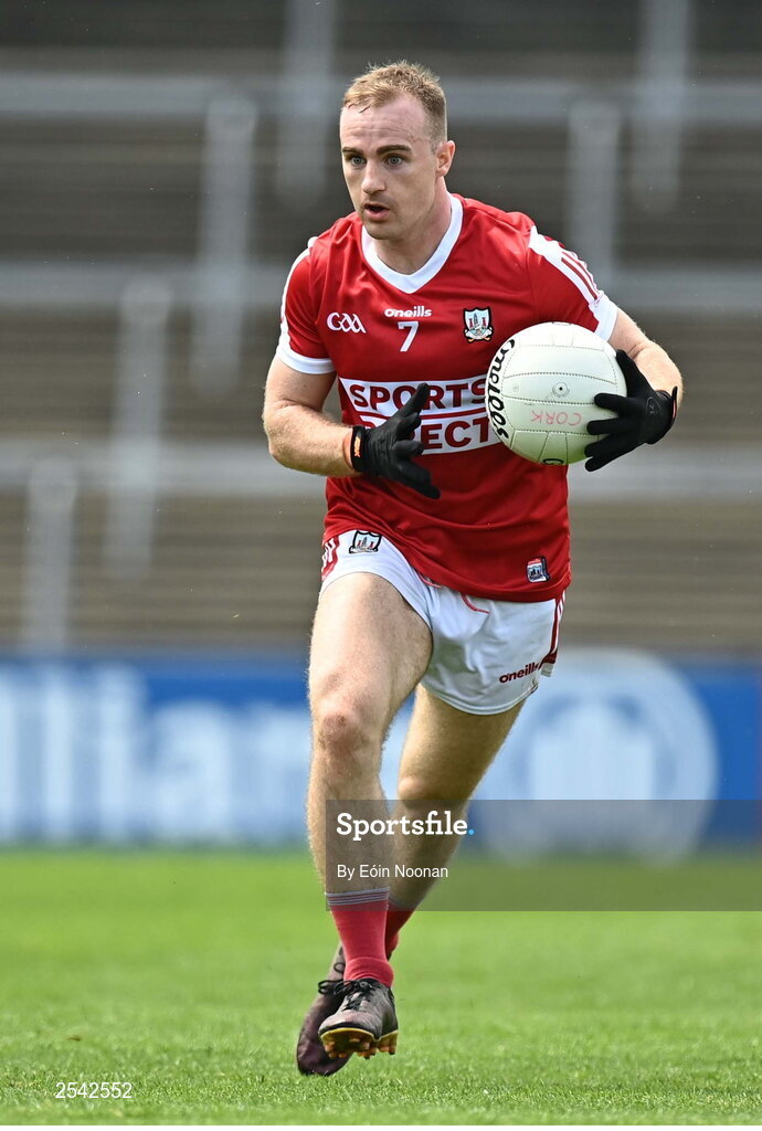 18 June 2023; Mattie Taylor of Cork during the GAA Football All-Ireland Senior Championship Round 3 match between Cork and Mayo at TUS Gaelic Grounds in Limerick. Photo by Eóin Noonan/Sportsfile