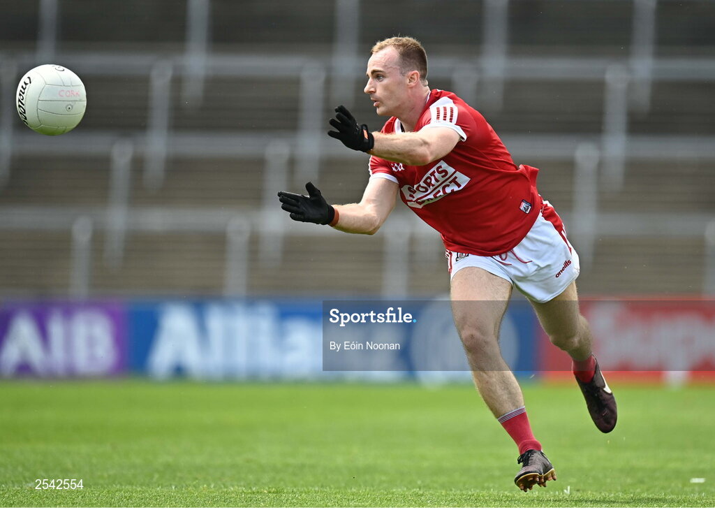 18 June 2023; Mattie Taylor of Cork during the GAA Football All-Ireland Senior Championship Round 3 match between Cork and Mayo at TUS Gaelic Grounds in Limerick. Photo by Eóin Noonan/Sportsfile