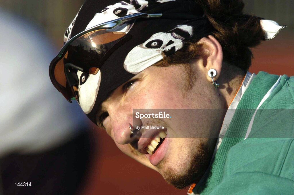 25 June 2004; Adrian O'Dwyer pictured during the Mens High Jump. Dublin InterBLÉ National Track & Field Games, Morton Stadium, Santry, Co. Dublin. Picture credit; Matt Browne / SPORTSFILE