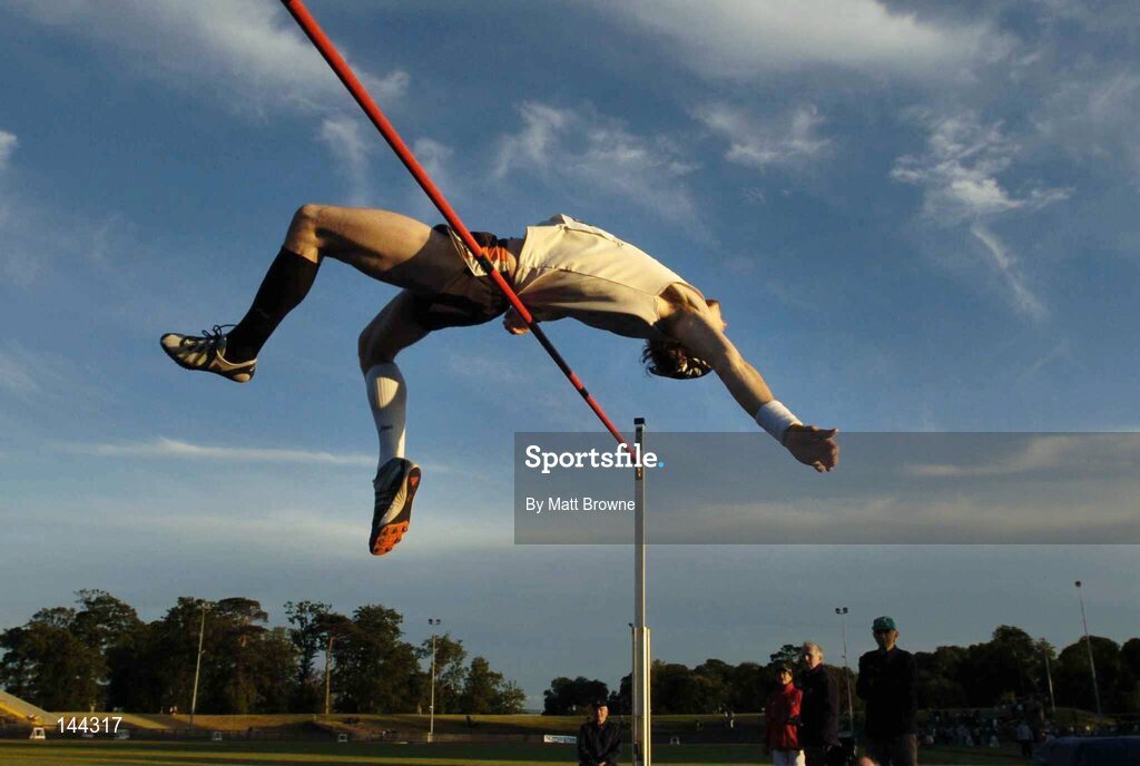 25 June 2004; Adrian O'Dwyer pictured during the High Jump for Men at the Dublin InterBLÉ National Track & Field Games, Morton Stadium, Santry, Co. Dublin. Picture credit; Matt Browne / SPORTSFILE