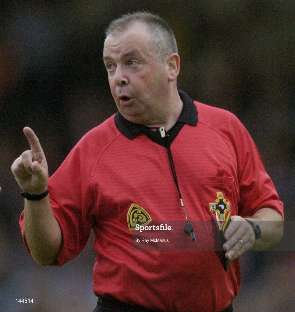 26 June 2004; Referee Aodan MacSuibhne. Guinness Senior Hurling Championship Qualifier, Round 1, Limerick v Tipperary, Gaelic Grounds, Limerick. Picture credit; Ray McManus / SPORTSFILE