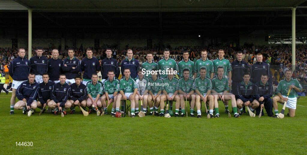 26 June 2004; The Limerick panel. Guinness Senior Hurling Championship Qualifier, Round 1, Limerick v Tipperary, Gaelic Grounds, Limerick. Picture credit; Pat Murphy / SPORTSFILE
