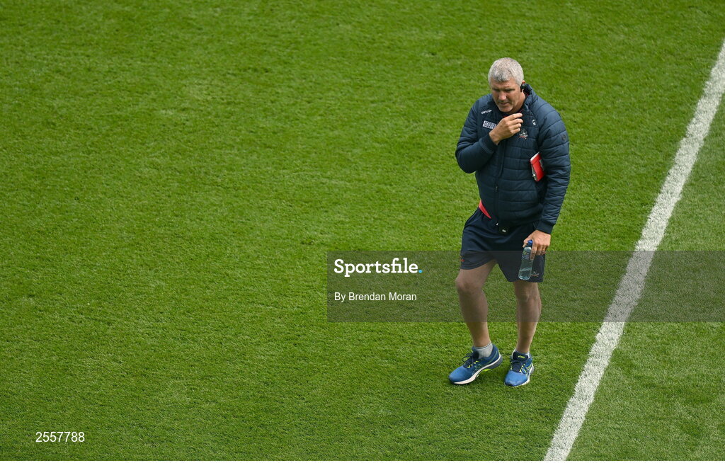2 July 2023; Cork coach Kevin Walsh before the GAA Football All-Ireland Senior Championship quarter-final match between Derry and Cork at Croke Park in Dublin. Photo by Brendan Moran/Sportsfile