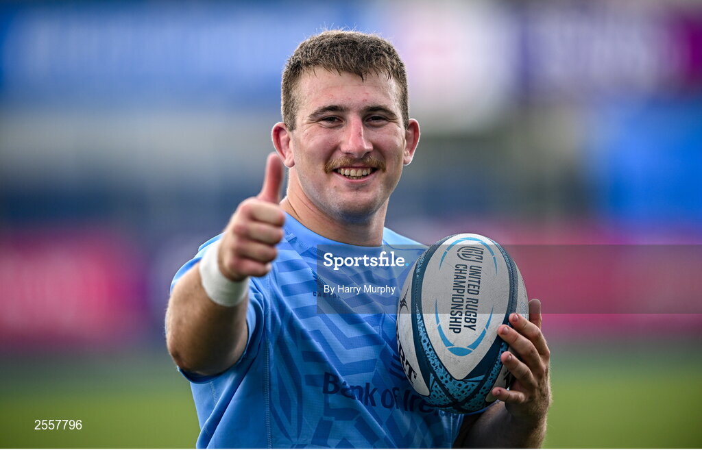 3 July 2023; John McKee during a Leinster Rugby squad training session at Energia Park in Dublin. Photo by Harry Murphy/Sportsfile