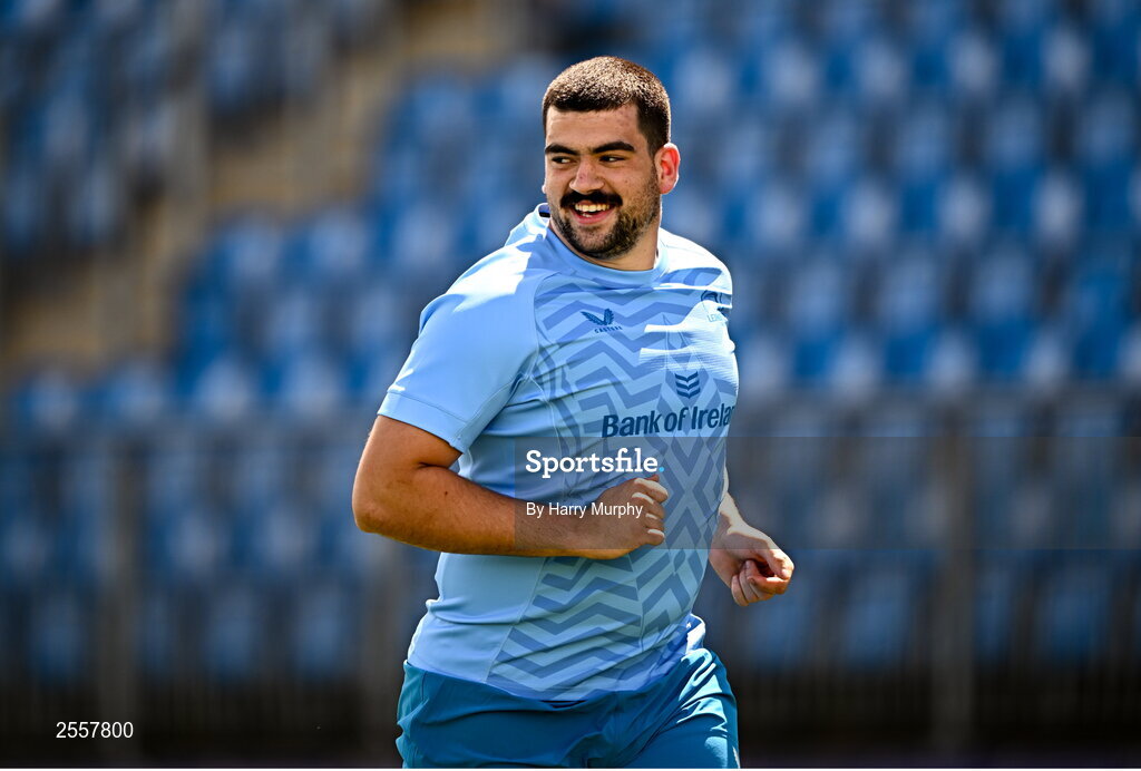 3 July 2023; Rory McGuire during a Leinster Rugby squad training session at Energia Park in Dublin. Photo by Harry Murphy/Sportsfile