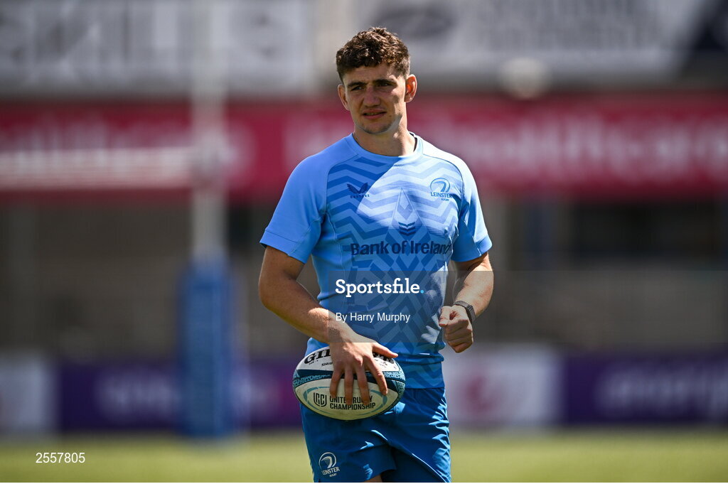 3 July 2023; Cormac Foley during a Leinster Rugby squad training session at Energia Park in Dublin. Photo by Harry Murphy/Sportsfile