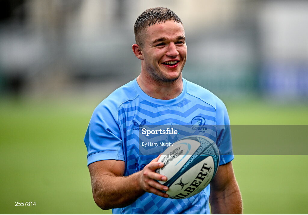 3 July 2023; Scott Penny during a Leinster Rugby squad training session at Energia Park in Dublin. Photo by Harry Murphy/Sportsfile