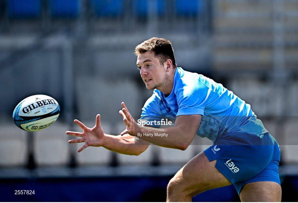 3 July 2023; Lee Barron during a Leinster Rugby squad training session at Energia Park in Dublin. Photo by Harry Murphy/Sportsfile