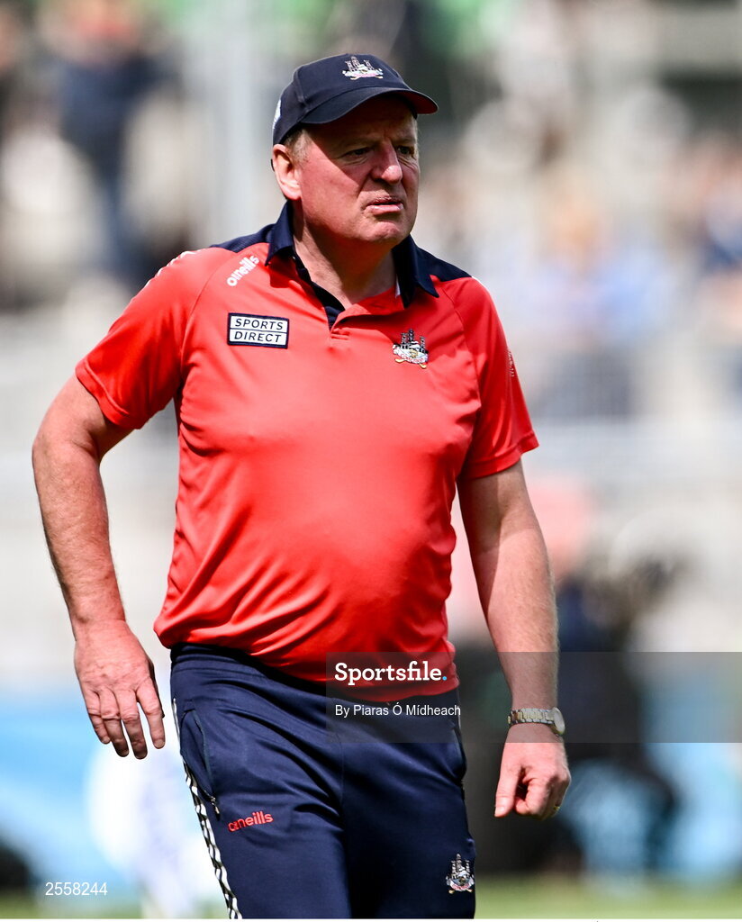 2 July 2023; Cork manager John Cleary during the GAA Football All-Ireland Senior Championship quarter-final match between Derry and Cork at Croke Park in Dublin. Photo by Piaras Ó Mídheach/Sportsfile