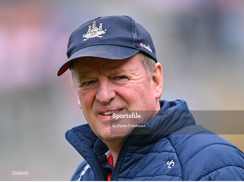 2 July 2023; Cork manager John Cleary before the GAA Football All-Ireland Senior Championship quarter-final match between Derry and Cork at Croke Park in Dublin. Photo by Piaras Ó Mídheach/Sportsfile
