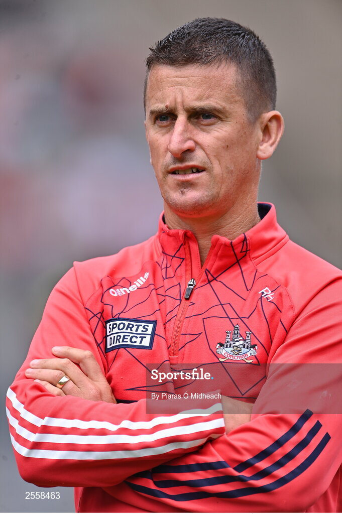 2 July 2023; Cork performance coach Rob Heffernan before the GAA Football All-Ireland Senior Championship quarter-final match between Derry and Cork at Croke Park in Dublin. Photo by Piaras Ó Mídheach/Sportsfile