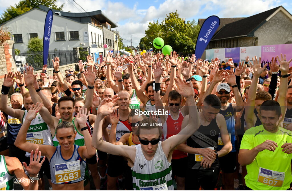 16 July 2023; A general view before the 2023 Irish Life Dublin Race Series-Fingal 10km which took place on Sunday 16th of July at Swords in Dublin. Photo by Sam Barnes/Sportsfile