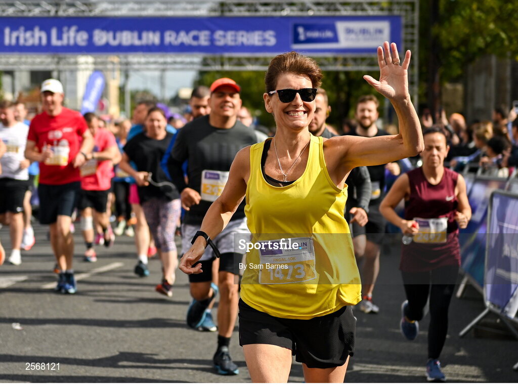 16 July 2023; Grainne McKeown from Dublin during the 2023 Irish Life Dublin Race Series-Fingal 10km which took place on Sunday 16th of July at Swords in Dublin. Photo by Sam Barnes/Sportsfile