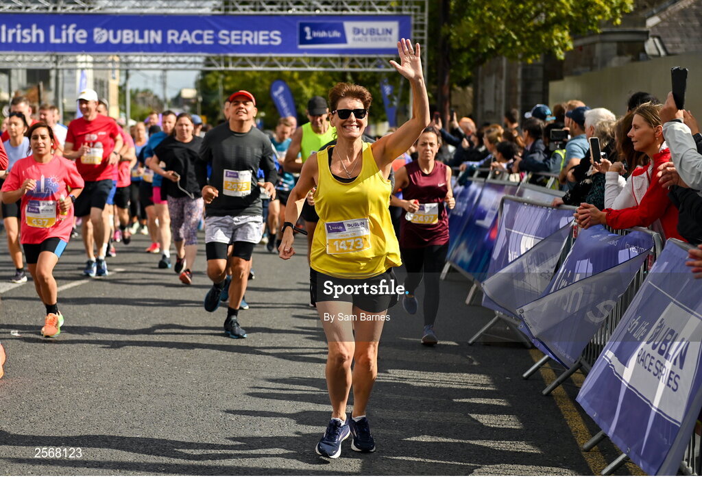 16 July 2023; Grainne McKeown from Dublin during the 2023 Irish Life Dublin Race Series-Fingal 10km which took place on Sunday 16th of July at Swords in Dublin. Photo by Sam Barnes/Sportsfile