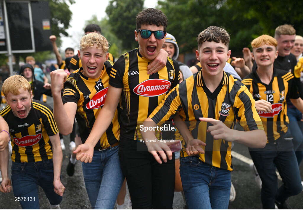 23 July 2023; Kilkenny supporters before the GAA Hurling All-Ireland Senior Championship final match between Kilkenny and Limerick at Croke Park in Dublin. Photo by David Fitzgerald/Sportsfile
