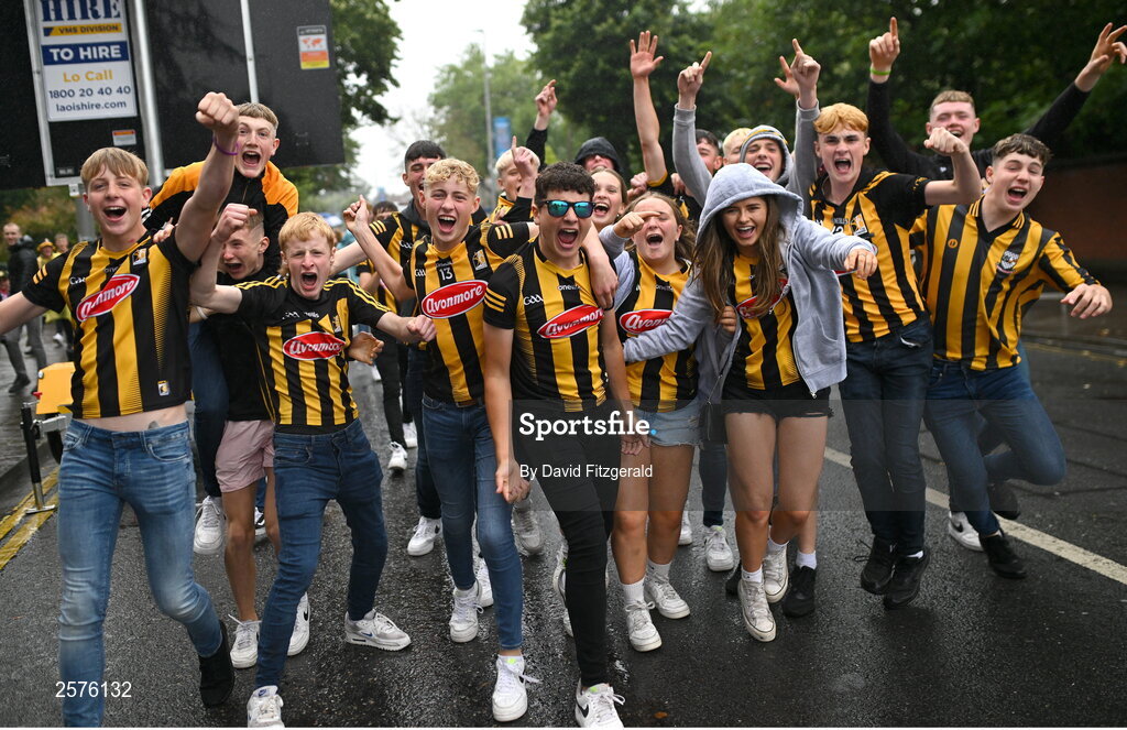 23 July 2023; Kilkenny supporters before the GAA Hurling All-Ireland Senior Championship final match between Kilkenny and Limerick at Croke Park in Dublin. Photo by David Fitzgerald/Sportsfile