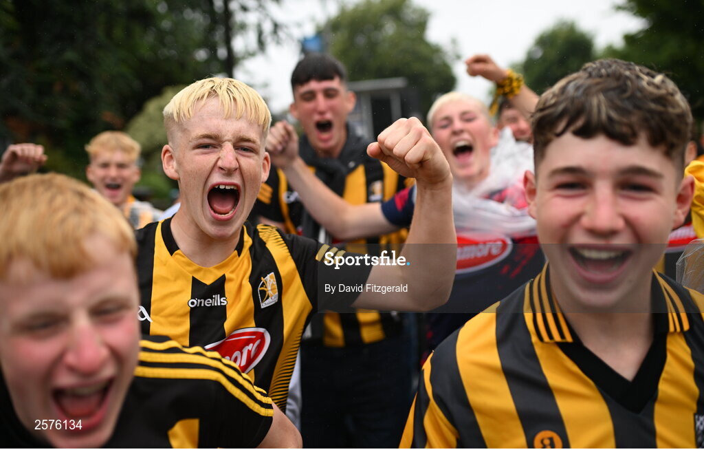 23 July 2023; Kilkenny supporters before the GAA Hurling All-Ireland Senior Championship final match between Kilkenny and Limerick at Croke Park in Dublin. Photo by David Fitzgerald/Sportsfile