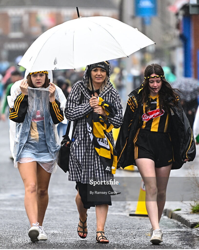 23 July 2023; Kilkenny supporters before the GAA Hurling All-Ireland Senior Championship final match between Kilkenny and Limerick at Croke Park in Dublin. Photo by Ramsey Cardy/Sportsfile