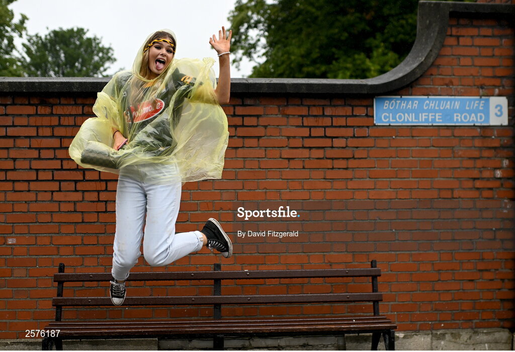 23 July 2023; Kilkenny supporter Lauren Foley from Lisdowney before the GAA Hurling All-Ireland Senior Championship final match between Kilkenny and Limerick at Croke Park in Dublin. Photo by David Fitzgerald/Sportsfile