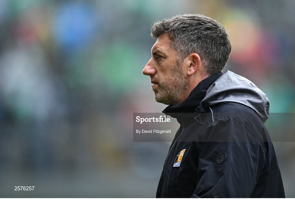 23 July 2023; Kilkenny manager Derek Lyng before the GAA Hurling All-Ireland Senior Championship final match between Kilkenny and Limerick at Croke Park in Dublin. Photo by David Fitzgerald/Sportsfile