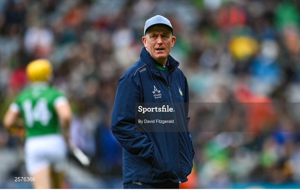 23 July 2023; Limerick manager John Kiely before the GAA Hurling All-Ireland Senior Championship final match between Kilkenny and Limerick at Croke Park in Dublin. Photo by David Fitzgerald/Sportsfile