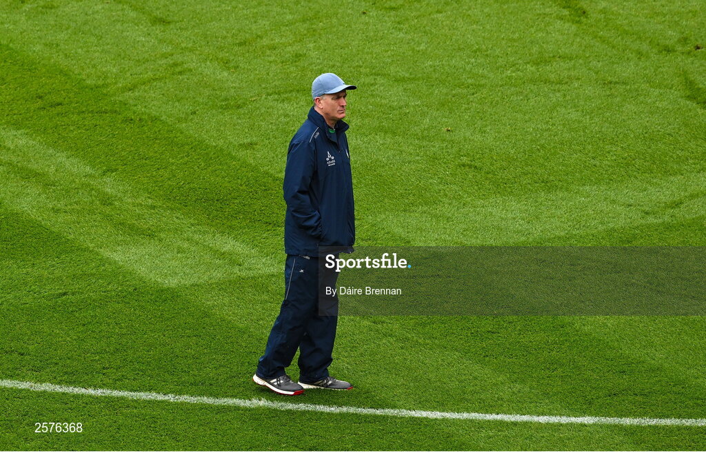 23 July 2023; Limerick manager John Kiely ahead of the GAA Hurling All-Ireland Senior Championship final match between Kilkenny and Limerick at Croke Park in Dublin. Photo by Daire Brennan/Sportsfile