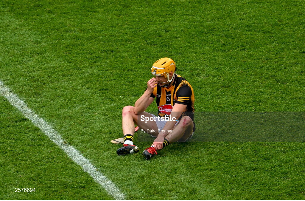 23 July 2023; A dejectef Richie Reid of Kilkenny after the GAA Hurling All-Ireland Senior Championship final match between Kilkenny and Limerick at Croke Park in Dublin. Photo by Daire Brennan/Sportsfile