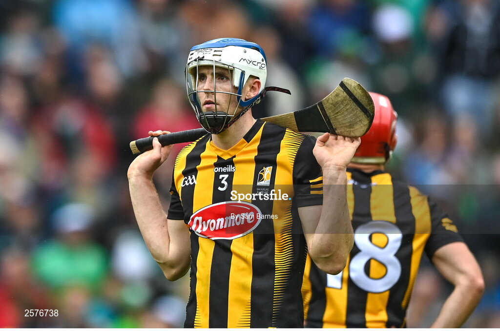 23 July 2023; Huw Lawlor of Kilkenny dejected after the GAA Hurling All-Ireland Senior Championship final match between Kilkenny and Limerick at Croke Park in Dublin. Photo by Sam Barnes/Sportsfile